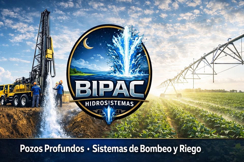BIPAC Hidrosistemas pozos profundos, bombeo y riego